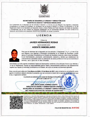 Certificado SDUOP